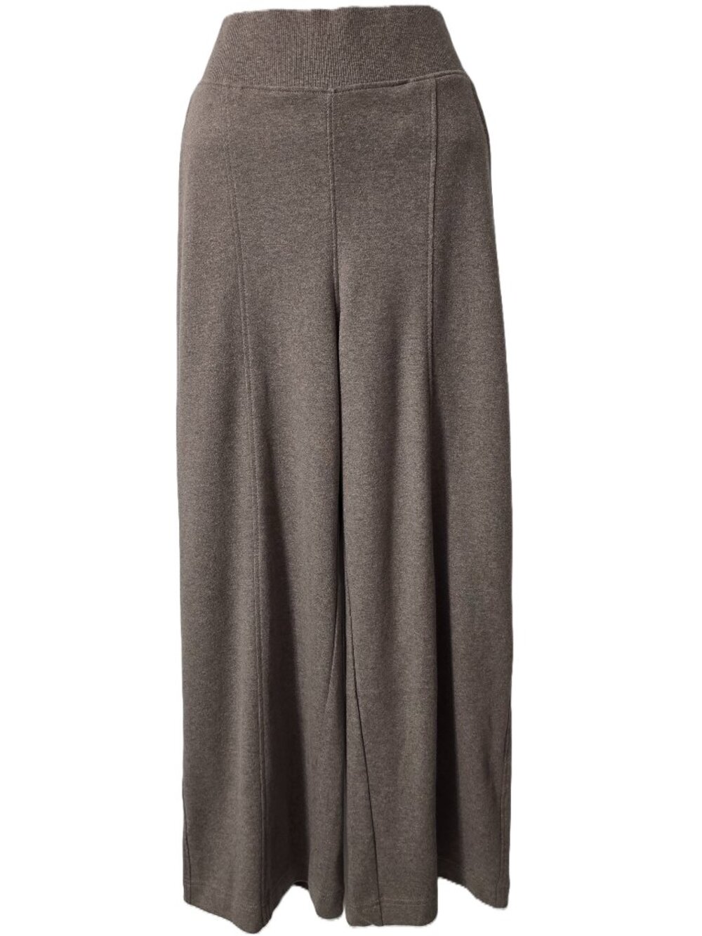 Pact Airplane Wide Leg Pants XS Organic Cotton Pintuck Sweats 2 PAIR Taupe Cream - Picture 2 of 14